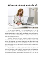 Tài liệu Điều mà các nữ doanh nghiệp cần biết pptx