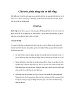 Tài liệu Cấu trúc, chức năng của cơ thể sống docx