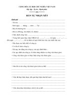 Tài liệu Bản tự nhận xét ppt