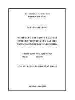 Nghiên cứu chế tạo và khảo sát tính chất điện hóa của vật liệu nanocomposite polyaniline tio2 