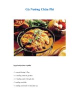 Tài liệu Gà Nướng Châu Phi docx