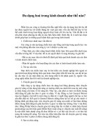 Tài liệu Đa dạng hoá trong kinh doanh như thế nào? ppt