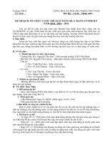 Gián án Kế hoạch tổ chức thi VIOLYMPIC (2010-2011)