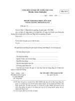 Tài liệu Đơn đề nghị hoạt động tôn giáo pdf