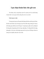 Tài liệu Lựa chọn hoàn hảo cho gót sen docx