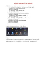 Gián án Loại bỏ mủi tên ở Shortcut