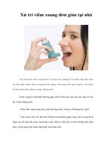 Tài liệu Xử trí viêm xoang đơn giản tại nhà docx