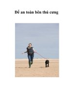 Tài liệu Để an toàn bên thú cưng docx