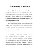 Tài liệu Viêm da cơ địa và thuốc chữa pdf