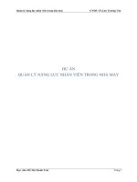 DỰ án QUẢN lý NĂNG lực NHÂN VIÊN TRONG NHÀ máy 