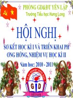 Bài soạn HOI NGHI SO KET HOC KI