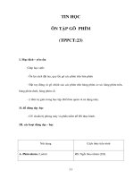 Tài liệu TIN HỌC - ÔN TẬP GÕ PHÍM doc