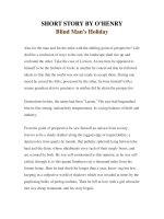 Tài liệu LUYỆN ĐỌC TIẾNG ANH QUA TÁC PHẨM VĂN HỌC-SHORT STORY BY O’HENRY- Blind Man''''s Holiday- pdf
