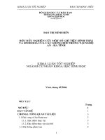 Bước đầu nghiên cứu một số chỉ tiêu hình thái và sinh hoá của các giống bưởi trồng tại nghệ an   hà tĩnh 