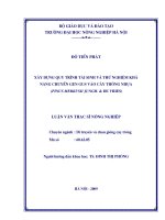 Xây dựng quy trình tái sinh và thử nghiệm khả năng chuyển gen gus vào cây thông nhựa 