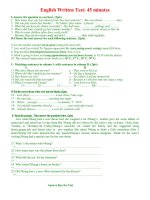 Tài liệu KIỂM TRA 45'''' SỐ 1 HKII (G7)