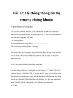 Tài liệu Kiến thức cơ bản về chứng khoán - Bài 12 ppt
