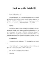 Tài liệu Canh tác ngô lai Dekalb 414 ppt