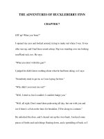 Tài liệu LUYỆN ĐỌC TIẾNG ANH QUA TÁC PHẨM VĂN HỌC-THE ADVENTURES OF HUCKLEBERRY FINN CHAPTER 7 ppt