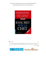 Tài liệu Khác biệt hay là chết doc