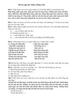 Bài soạn de tieng viet on tap tet