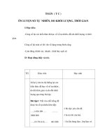 Tài liệu TOÁN ( T C ) - ÔN LUYỆN SỐ TỰ NHIÊN, ĐO KHỐI LƯỢNG ,THỜI GIAN docx