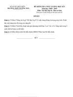 Bài giảng Đề thi tự luận