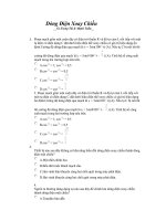 Bài giảng DÒNG ĐIỆN XC LTDH