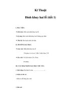 Tài liệu Kĩ Thuật - Đính khuy hai lỗ (tiết 1) pptx