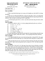 Bài giảng Đề HSG hóa học