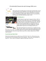 Tài liệu Cấu hình nhiều Domain trên một Exchange 2000 server doc