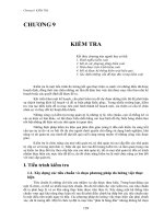 Tài liệu Chương 9: KIỂM TRA pdf