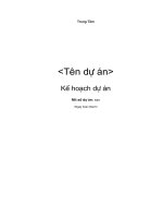 Tài liệu BM.PM.03.01 (Lap ke hoach du an) ppt