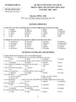 Gián án HSG huyện anh 10