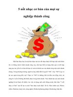 Tài liệu 5 nốt nhạc cơ bản của mọi sự nghiệp thành công docx