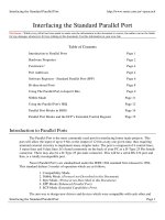 Tài liệu Interfacing the Standard Parallel Port pptx