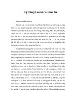 Tài liệu Kỹ thuật nuôi cá mùa lũ doc