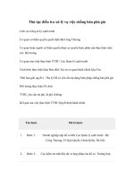 Tài liệu Thủ tục điều tra xử lý vụ việc chống bán phá giá Lĩnh vực thống kê:lý docx