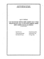 Tài liệu Quy trình vận hành hệ thống điều khiển máy tính trạm SINAUL LSa VÀ I/O UNIT 6MB522 ppt