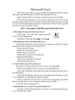 Tài liệu Microsoft Excel pdf