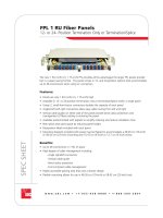 Tài liệu FPL 1 RU Fiber Panels 12- or 24- Position Termination Only or Termination/Splice pptx