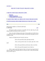 MỘT SỐ VẤN ĐỀ VỀ QUẢN TRỊ CHẤT LƯỢNG 