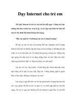 Tài liệu Dạy Internet cho trẻ em ppt