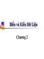  Biến và Kiểu Dữ Liệu