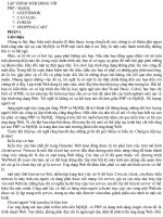 Giáo Trình PHP/ MySQL