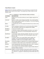 Tài liệu Using Windows Controls docx