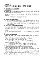 Bài soạn BT về Mệnh đề - Tập hợp