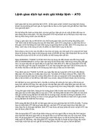 Tài liệu Lệnh giao dịch tại mức giá khớp lệnh - ATO doc