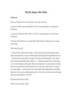 Tài liệu Tuyển dụng viên chức pdf