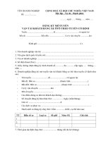 Tài liệu BM.GTVT.10 - Đăng ký mở tuyến vận tải khách bằng xe ô tô theo tuyến cố định docx